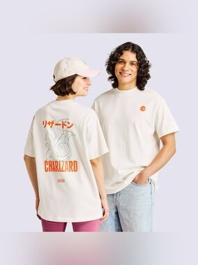 Charizard Graphic Print Short Sleeve Crewneck T-Shirt